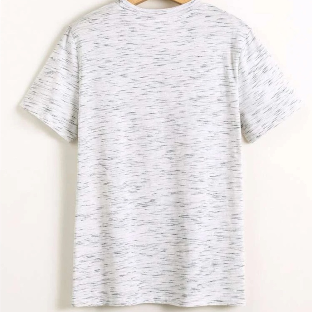 PLUS leopard print heart print graphic tee gray - Picture 2 of 3